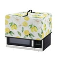 thumbnail image 7 of TSOVTHRID Lemon Leaf Floral Print Microwave Oven Cover Dust-Proof Microwave Oven Grill Cover Protector Kitchen Appliance Protector Dirt and Fingerprint Protection, 18.25"W x 14.5"D x 11"H, S, 7 of 7