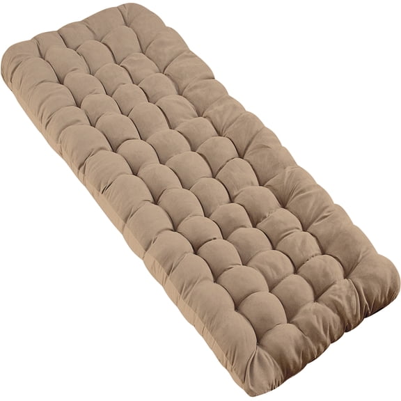 Zone Tech Camping Cot Mattress Pad - Outdoor Comfortable Thicker Beige Cotton Sleeping Cot Lightweight Waterproof Bottom Pad Mattress for Adult, Kid