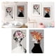 thumbnail image 5 of 2 uds flores contemporáneas mujer pintura arte de pared arte impreso cartel sin marco para decoración para hogar dormitorio Oficina perfecl Cuadro decorativo, 5 of 7