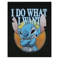 thumbnail image 6 of Disney Lilo And Stitch Men's Stitch I Do What I Want Distressed Design Adult Short Sleeve T-Shirt, 6 of 6