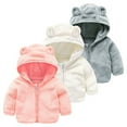thumbnail image 4 of SILVERCELL Toddler Kids Double Sided Fleece Hooded Jacket with Ears Girls Lightweight Warm Coat Zipper Up for 1-7 Years Old, 4 of 4