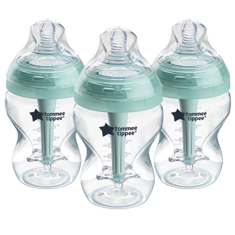 Advanced Anti-Colic Baby Bottle Set, 9 oz, 3-Pack, Anti-Colic Venting System, BPA-Free Baby Feeding Bottles for Infants and Newborns