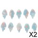 thumbnail image 1 of 6x10 Piezas de Colgantes de Hojas de Arce, Pendientes, Colgantes, Joyería de Cabujón, Fabricación DIY, Azul Claro 2 piezas, 1 of 4