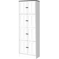 thumbnail image 6 of Retro Wooden Tall Storage Cabinet with 8 Doors and 4 Shelves,Wall Cabinet for Living Room Kitchen Office Bedroom Bathroom, 6 of 7