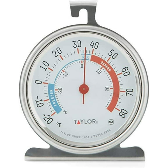 Taylor Precision Products Classic Series Large Dial Thermometer Freezer/Refrigerator - Set of 2