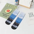 thumbnail image 7 of Pofeuu Lighthouse On The Waters Print 30cm Socks, Adult Running Hiking Socks for Youth and Adult, 7 of 7