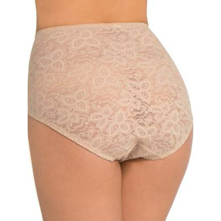 Bali Lace 'N Smooth® Shaping Brief Rose XL Women's 