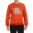 thumbnail image 2 of Wild Bobby, Best Rod Father Ever, Father's Day, Unisex Crewneck Graphic Sweatshirt, Orange, Small, 2 of 4
