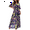 Royal Blue, variant on Women Half Sleeve Wrap V Neck Chiffon Floral Casual Maxi Dress Spring Summer Wedding Guest Dresses for Women Royal Blue M