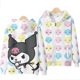 thumbnail image 3 of Sudadera con cremallera 3D Sanrio Kuromi, Sudadera con capucha de estilo lindo informal, cálida y cómoda, 3 of 4