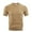 Khaki, variant on Mens T-Shirts Qiggri Men Fashion Leisure Motion Breathable Seersucker Short Sleeve Round-Neck Blouses Mens Shirts Casual