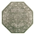 thumbnail image 3 of Unique Loom Isabella Collection Area Rug - Adjani (5' 1" Octagon Green/Ivory), 3 of 4
