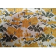 thumbnail image 4 of oneOone Cotton Silk Fabric Leaves & Floral Ikat Print Fabric BTY 42 Inch Wide, 4 of 4