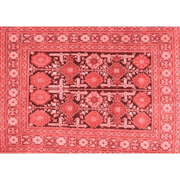Ahgly Company Indoor Rectangle Persian Red Traditional Area Rugs, 5' x 7'