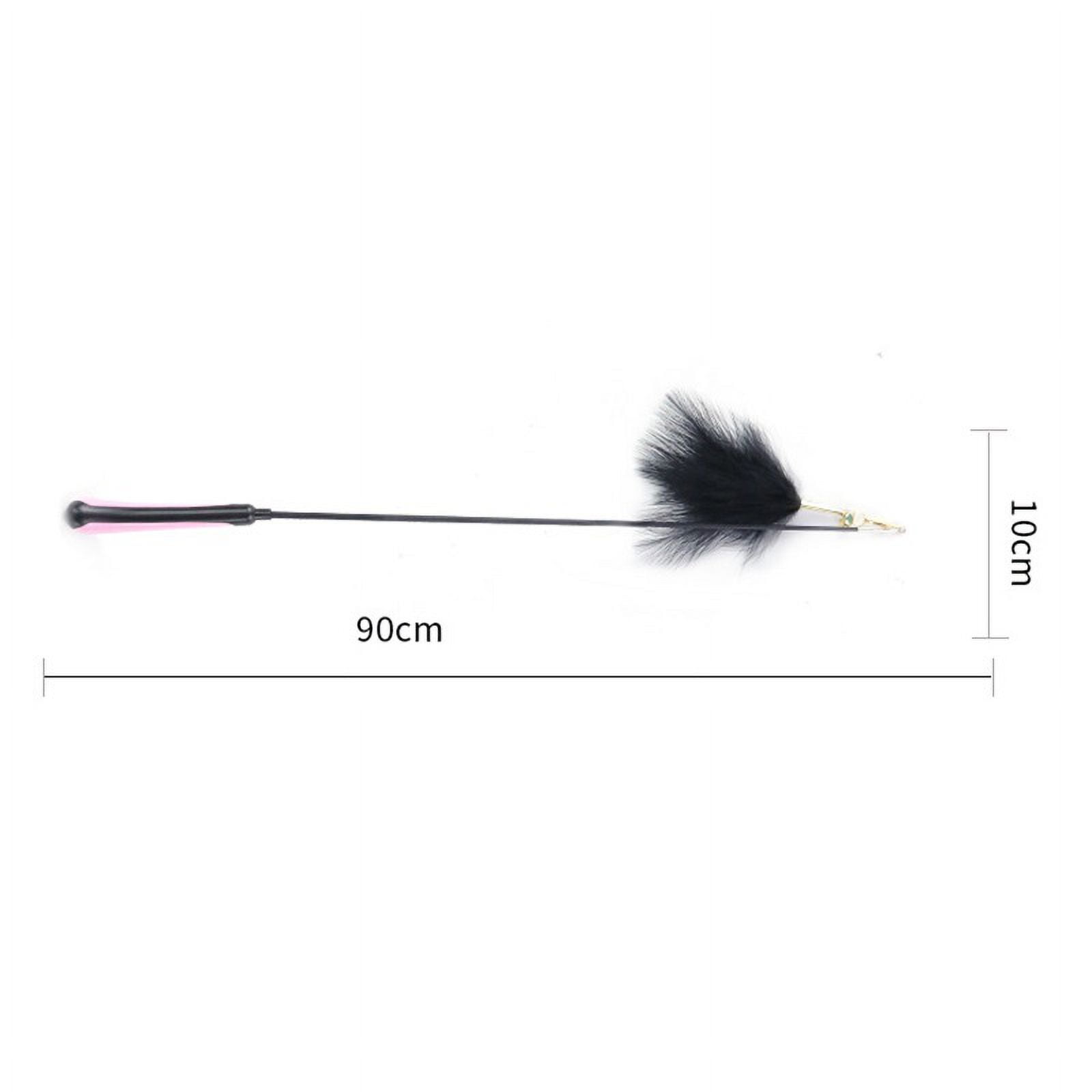 Bigstone Pet Cats Kitten Suction Cup Feather Spring Ball Teaser Tumbler  Interactive Toy