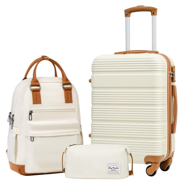 Set de equipaje LONG VACATION, carcasa dura ligera de ABS, 3 piezas