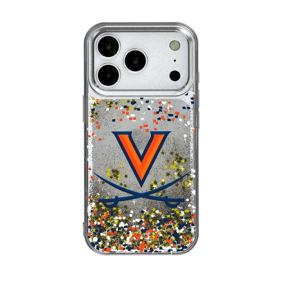 Virginia Cavaliers iPhone Glitter Confetti Design Case