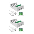 thumbnail image 2 of Adaptador recargable Injueey con Pantalla LCD Cargadores Accesorios de alimentación multifuncionales de alto rendimiento blanco 2Conjunto, 2 of 6