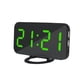 thumbnail image 1 of Pantalla LED Reloj digital Reloj despertador de mesa regulable automático con modo de repetición Puerto USB doble, Pantalla negra, verde seitruly EL3016-07B, 1 of 2