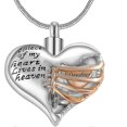thumbnail image 1 of Collar con urna de cenizas shaofei Corazón acero inoxidable, 1 of 3
