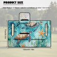 thumbnail image 7 of FKELYI Golf Cart Accessories Portable Golf Cart Seat Cover Cushion Protector Retro Starfish Turtle Print Foldable Carts Cushion Towel Blanket for EZGO Yamaha Carts, 7 of 7