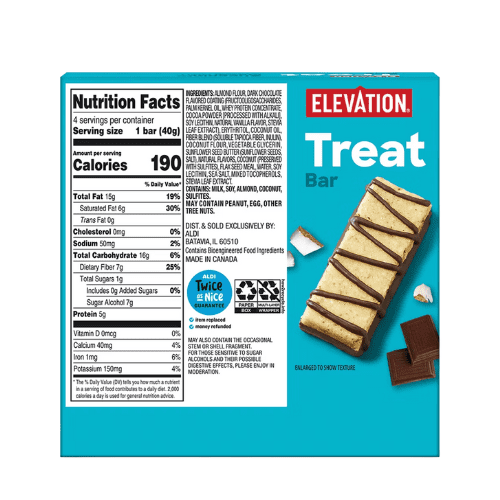 Elevation Keto Bar Mixed Chocolate Almond Brownie ,Chocolate Macaroon Salted Caramel, 4 count 3-Pack,5.6oz