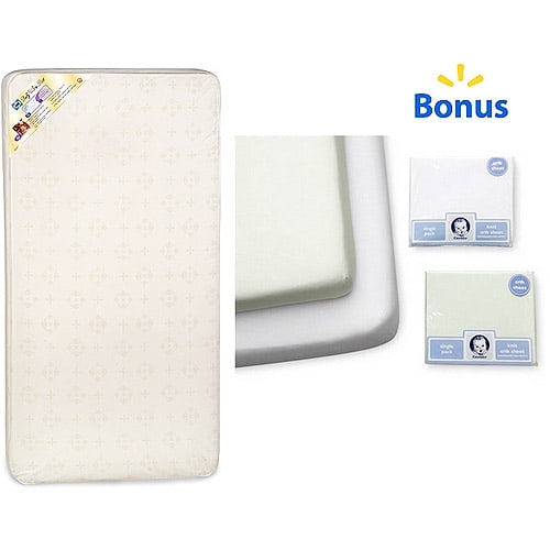Sealy Baby - Ultra Rest Crib & Toddler Bed Mattress w/Bonus 2-Pack Crib Sheets Bundle