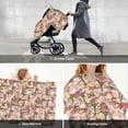 thumbnail image 6 of Daiia Rose Flowers Pattern Car Seat Cover for Babies, Mom Nursing Covers Breastfeeding Scarf, Multi Use Infant Carseat Canopy for Newborn Carrier/Stroller, 6 of 9