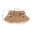 thumbnail image 2 of Sombrero de verano para niña: Visera superior vacía para niños con ala ancha y orejas de conejo - Gorra transpirable para jugar al aire libre o ir a la playa, 2 of 6