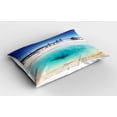 thumbnail image 2 of Ambesonne Yellowstone Pillow Sham 2 Pack, Spring Hot Volcano, 26"x20", Turquoise Blue, 2 of 3
