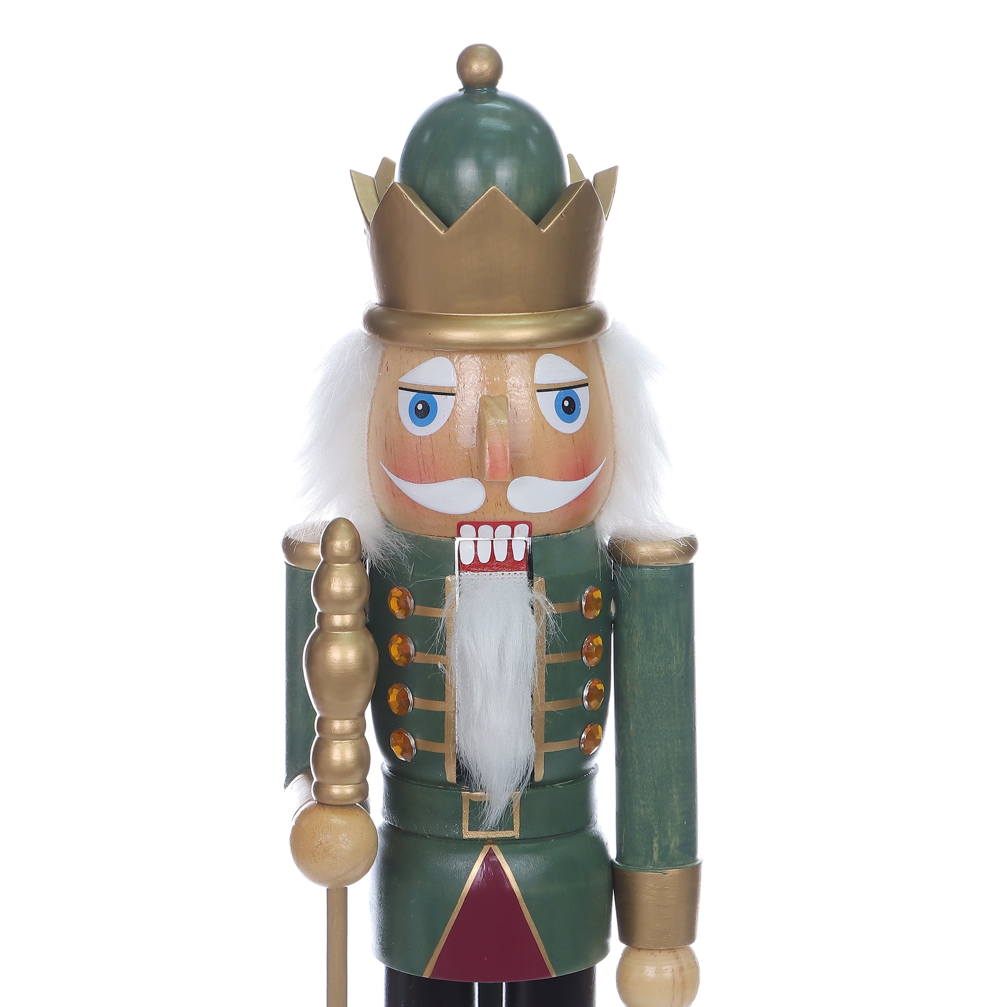Temps de vacances PL bonne nouvelle 15in bois vert Nurcraker Home Decor