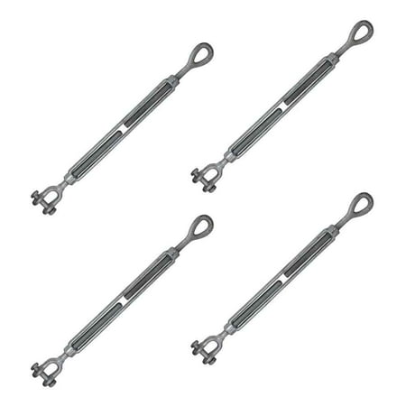 

5/8 x 12 Galvanized Jaw & Eye Turnbuckle - 4 Pack