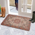thumbnail image 5 of Bohemian Orange Carpet Welcome Doormat for Indoor/Outdoor Entrance Bohemian Orange Carpet Decoration Door Mat Kitchen Door Mat Bedroom Doormat 17x30 Inch, 5 of 6