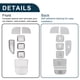 thumbnail image 5 of Pegatinas de panel de cambio de marcha para botón de freno de mano y freno de estacionamiento para Hyundai Tucson 2022 2023, botón P AUTO HOLD, 1 juego tono plateado, 5 of 6