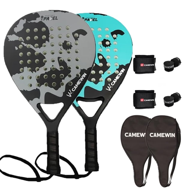 Raquetas de playa CAMEWIN de fibra de carbono, 2 unidades con accesorios