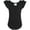 Black, variant on Dancina Girls Leotard for Ballet, Gymnastics, and Dance Classes - Short Sleeve Toddler Leotard with Adorable Ruffle