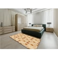 thumbnail image 4 of Ahgly Company Indoor Square Patterned Khaki Gold Area Rugs, 8' Square, 4 of 6