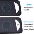 thumbnail image 3 of Car CD Case Holder, Vehicle Sun Visor Organizer for Cars with 12 DVD Storage Sleeves, 1 Mesh Pocket, 1 Pen Holder and Elastic Strap, Black, 3 of 7