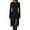 Black, variant on Festival Saving Women's Long Sleeve Shirts Split Wrap Front High Low Hem T-Shirt Basic Solid Fall Tunic Tops My Order My Items