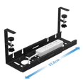 thumbnail image 4 of Drill-Free Under Desks Cable Management Tray, Desk Cord Hider Raceway Under Desks Cable Tray Holder, 4 of 5