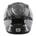 thumbnail image 6 of 1STORM MOTORCYCLE FULL FACE HELMET BIKE BOOSTER G335CLS SKULL BLACK, 6 of 6