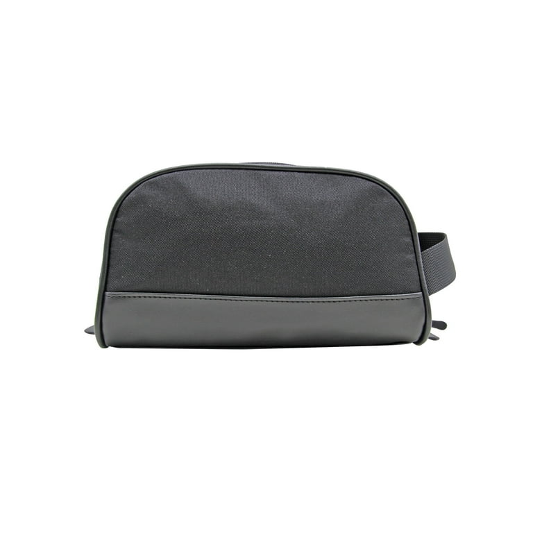 Protege Unisex Travel Toiletry Bag, Black, Spacious Organizer with