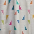 thumbnail image 4 of Designart 'Abstract Triangular Shape Retro Pattern I' Mid-Century Modern Curtain Panel, 4 of 5