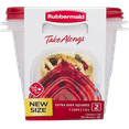 thumbnail image 5 of Rubbermaid TakeAlongs 7 Cups Square Food Storage Containers, Set of 2, Made for Family Meals and Easy Serving, 5 of 6