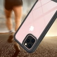 thumbnail image 4 of Apple iPhone 12 Pro Max /6.7" Phone Case Hybrid Cover Rugged [TPU Cushion] Enhanced Hand-Grip TPU Cushion Bumper + Clear Shock-Absorbing Frame Protective Hard BLACK Cover Fit for iPhone 12 PRO MAX, 4 of 7