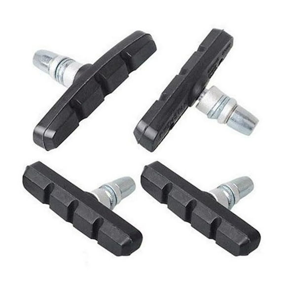 4 Packs Of Mountain Bike V Brake Pads Bicycle Universal Silent Brake Belt Screws Brake Pads Single Price
