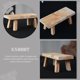 thumbnail image 4 of Creative Stool-shaped Desktop Decor Stool Sculpture Wooden Handcrafts Display Base, 4 of 4