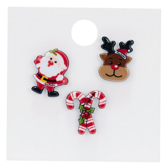 Broche Pins Set Anime Mini Broches de esmalte para Navidad Banquete Mujeres Hombres Santa Santa 1 jinwen Dibujos animados Broche Pins