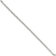 thumbnail image 2 of Sterling Silver 4.25mm Semi-Solid Rolo Chain (7 X 4.25) Made In Italy qfc106-7, 2 of 5