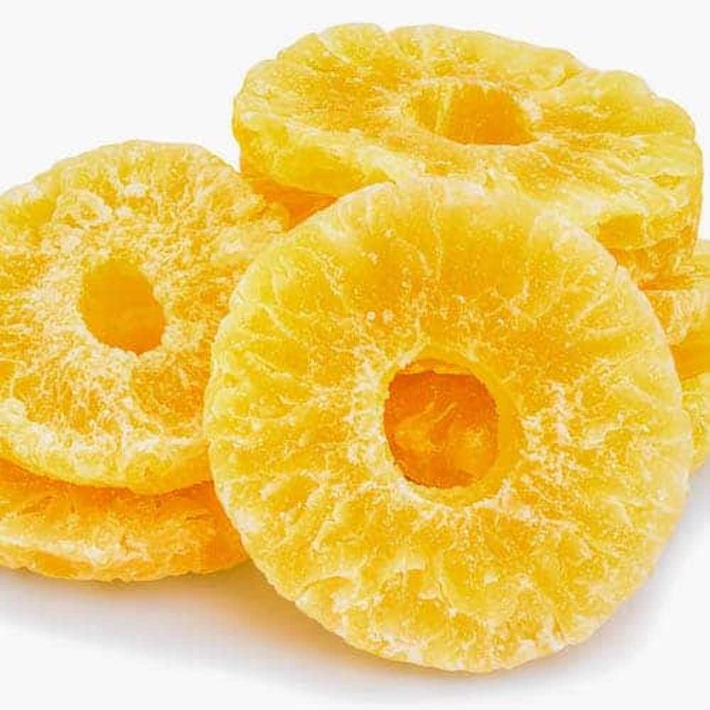 Bulk Pineapple Rings Dried And Sweetened 10 Pound Wholesale Box